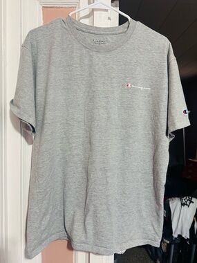 Champion Gray Short Sleeve Logo Tee